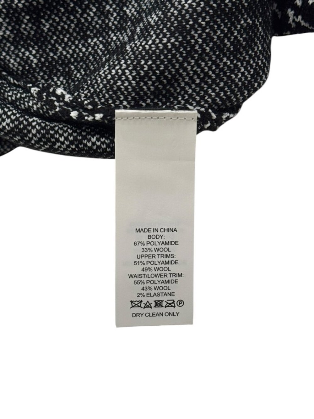 Kate ♠️ Spade "Out West" Mod Plaid Sweater Dress NWT Small Black White Wool NWT - Picture 10 of 10